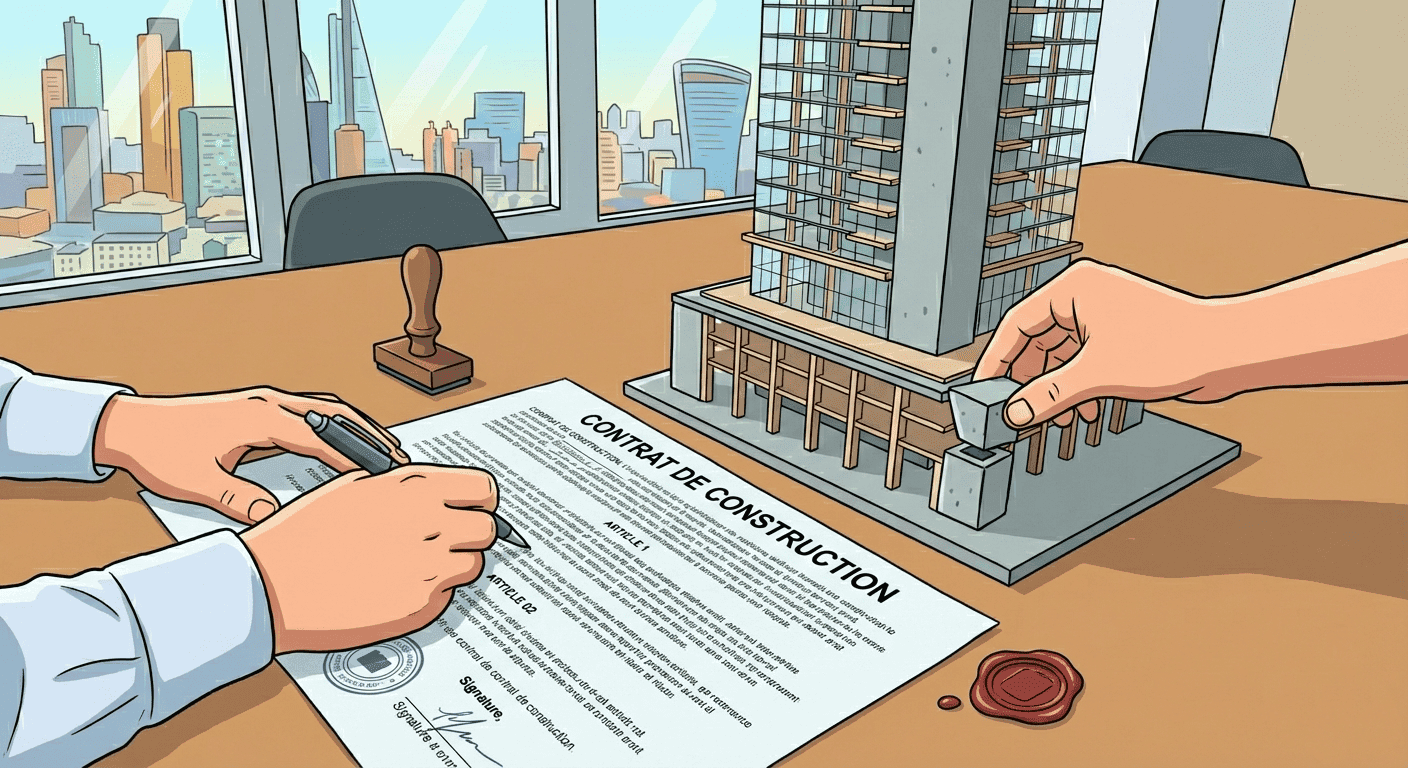 redaction d'un contrat de construction
