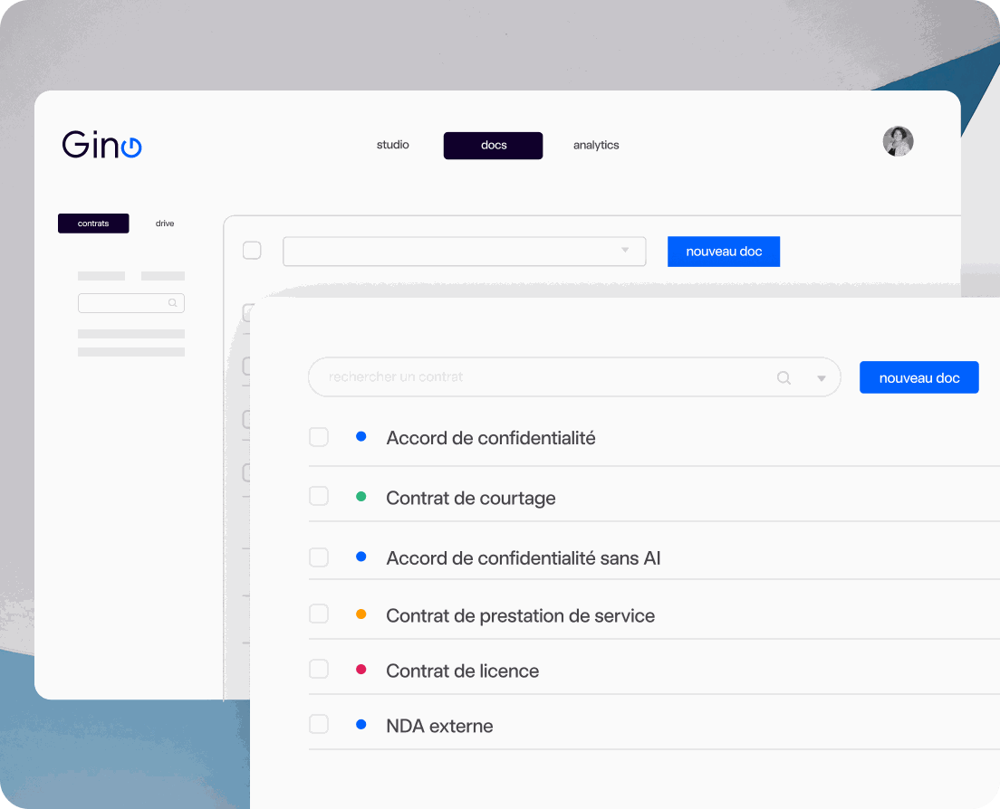 Centraliser les contrats avec Gino LegalTech