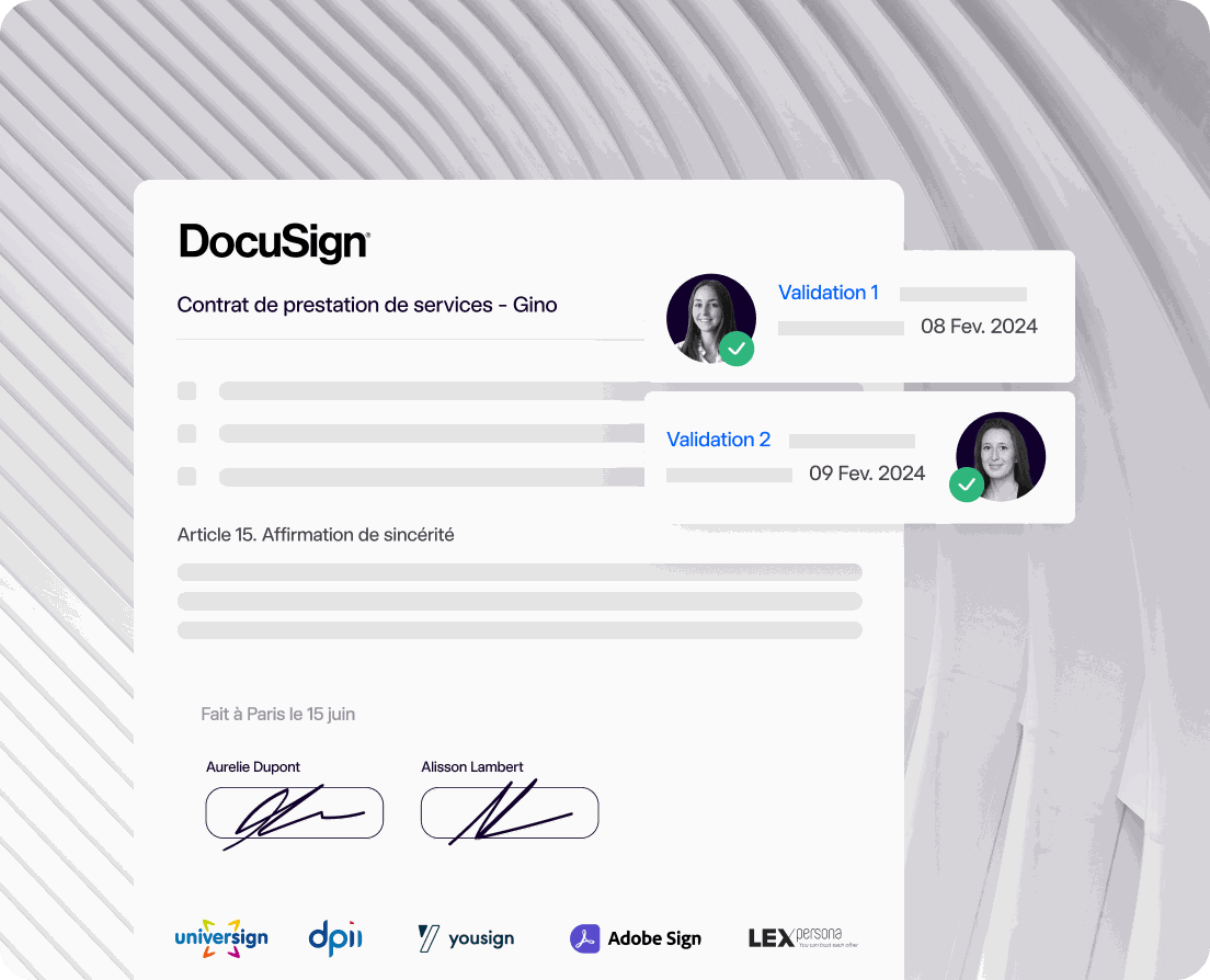 Signature electronique avec DocuSign
