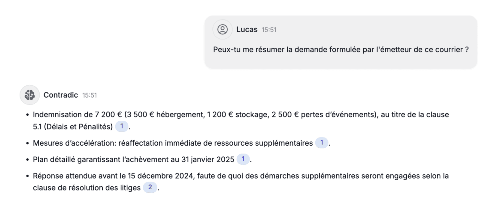 Chatbot IA Contradic