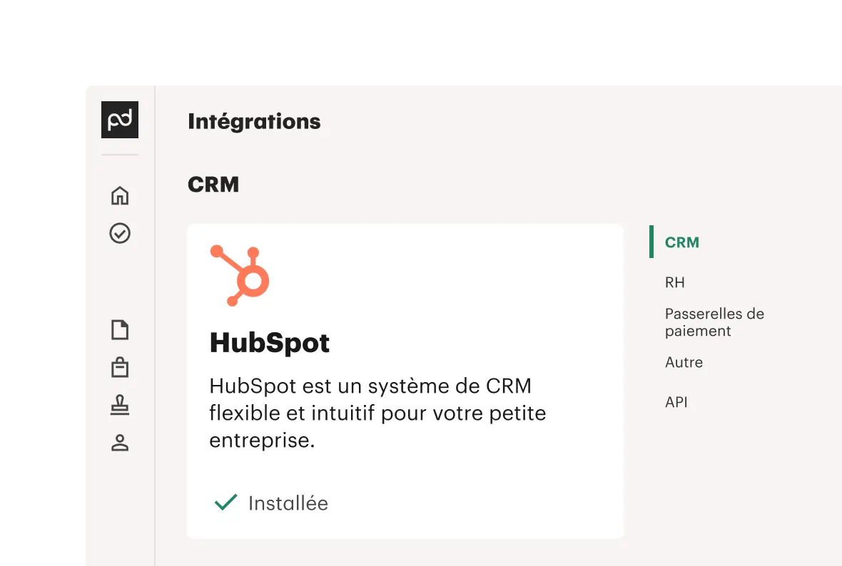 Integration de PandaDoc vers hubspot