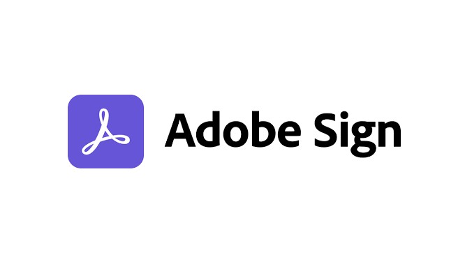 Logo de Adobe Sign, logiciel de contract management